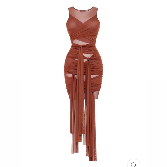 CAM MESH DRESS - Picture 1 of 2
